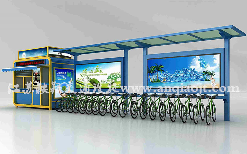 公共自行車棚AN2020-公共自行車雨棚設(shè)計(jì)圖片